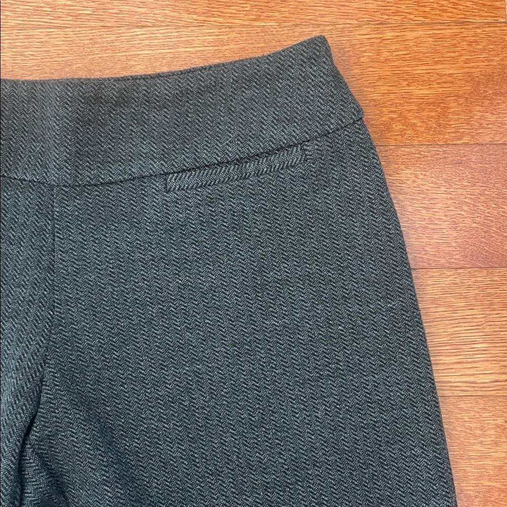 New York & Company Wide Leg Charcoal Knit Stretch Trousers size XS Petite - Picture 7 of 7
